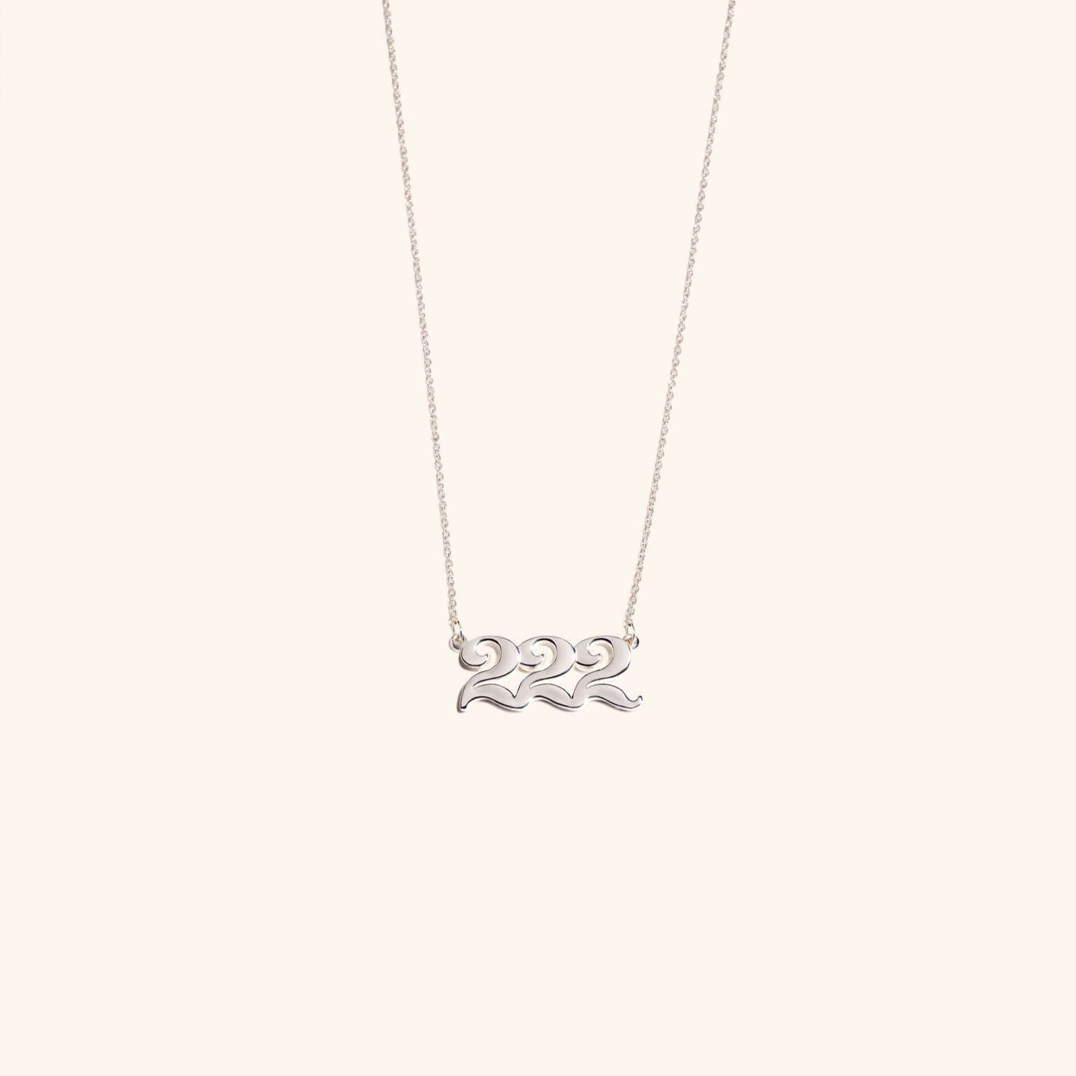 222 Silver Necklace