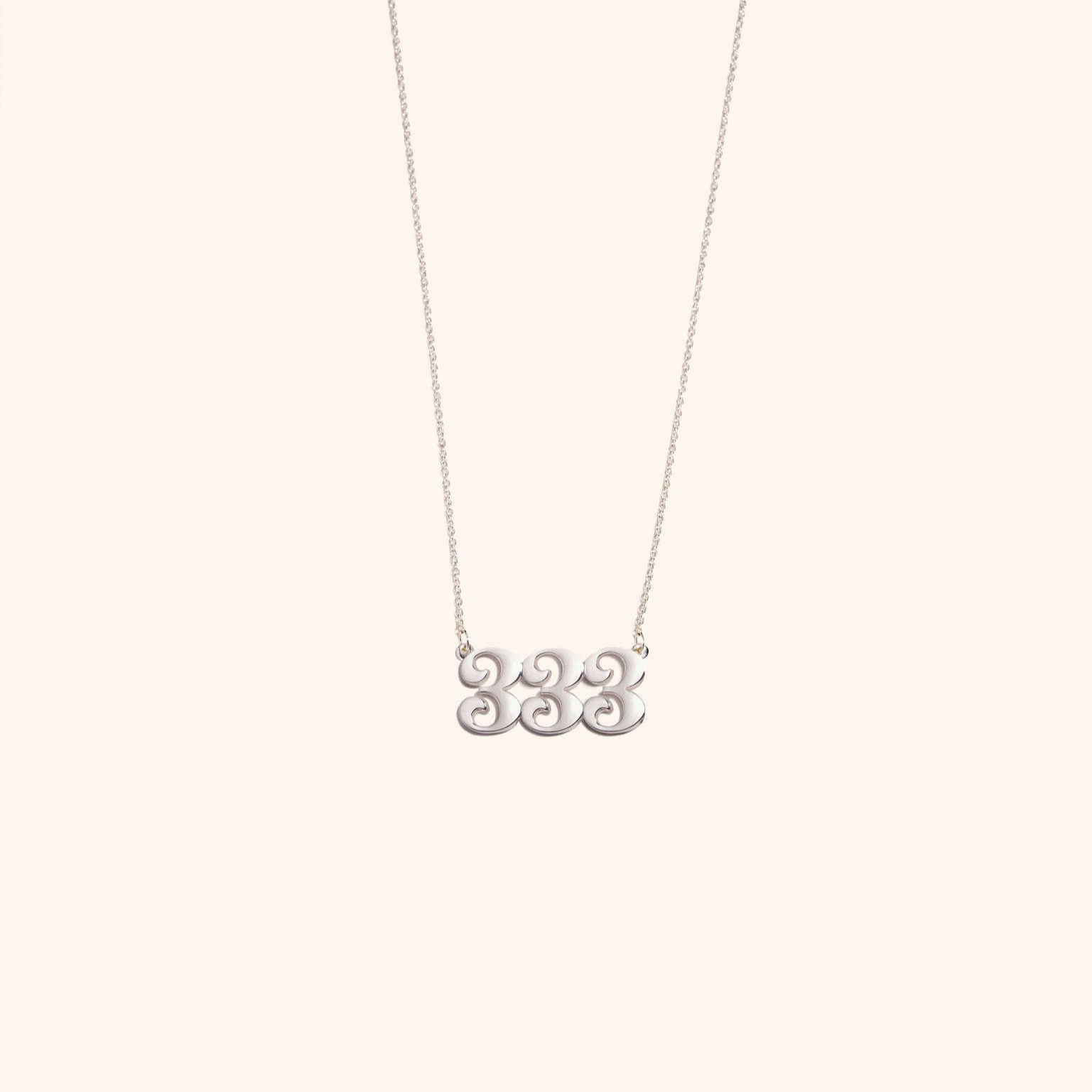333 Silver Necklace