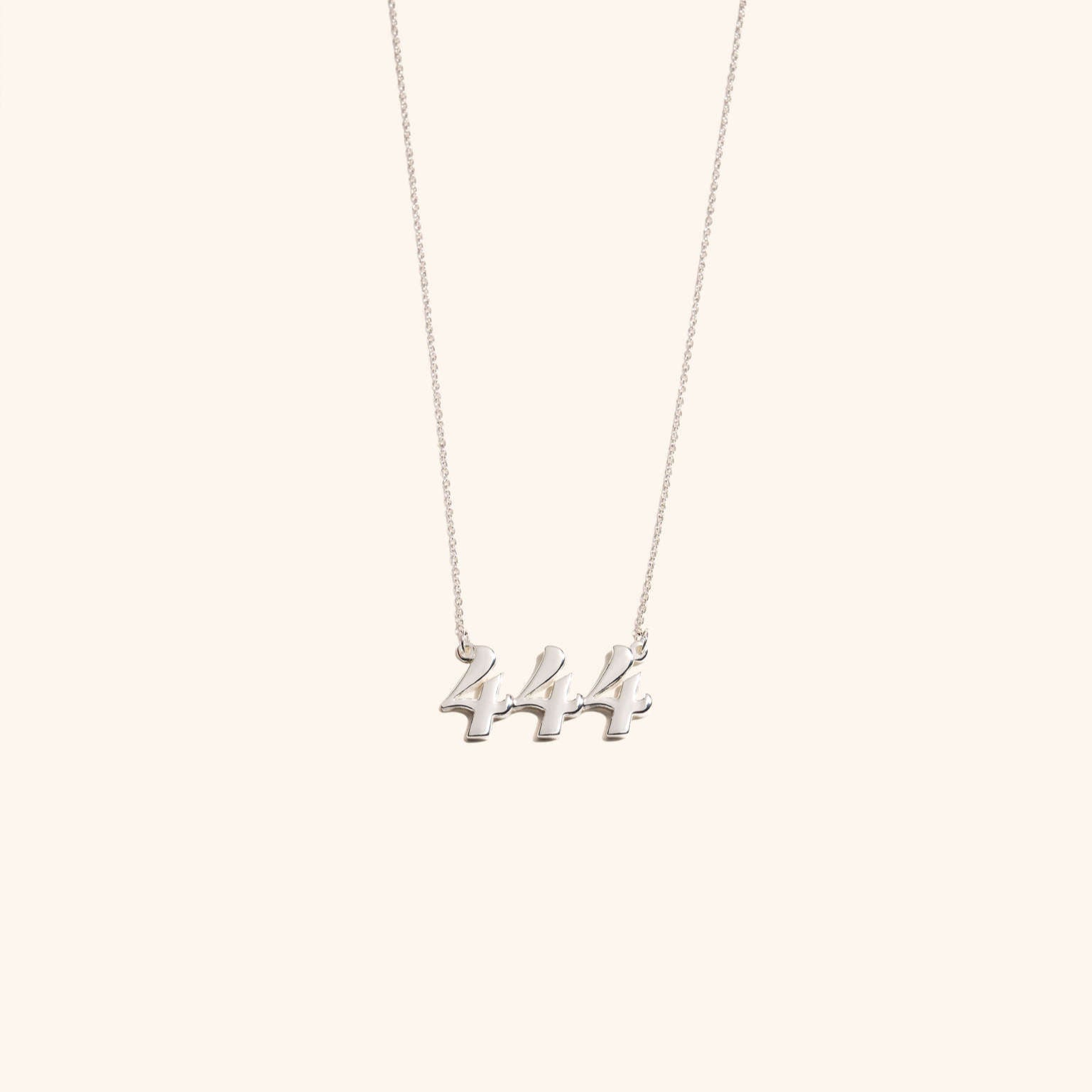 444 Silver Necklace