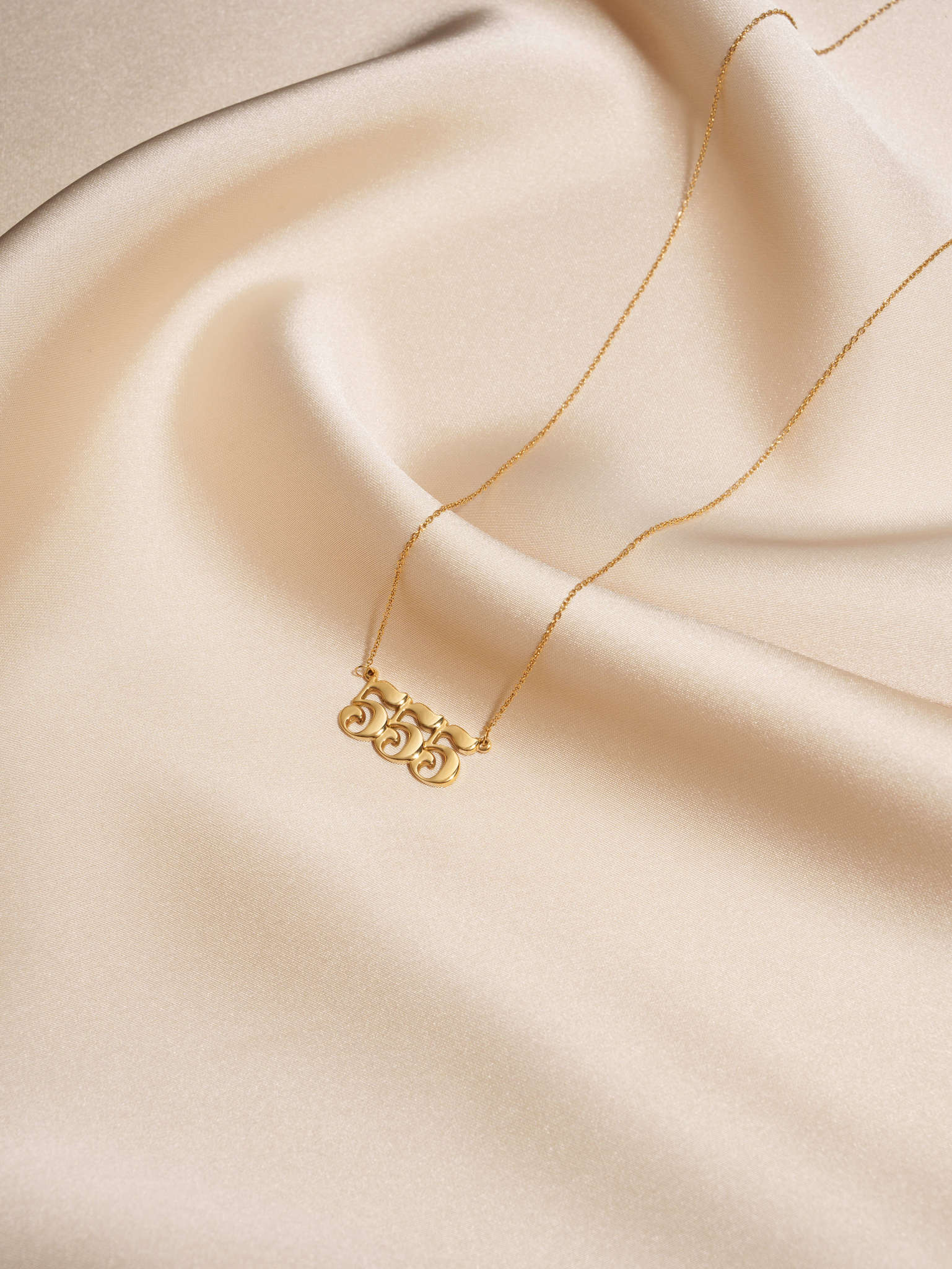 555 Gold Necklace