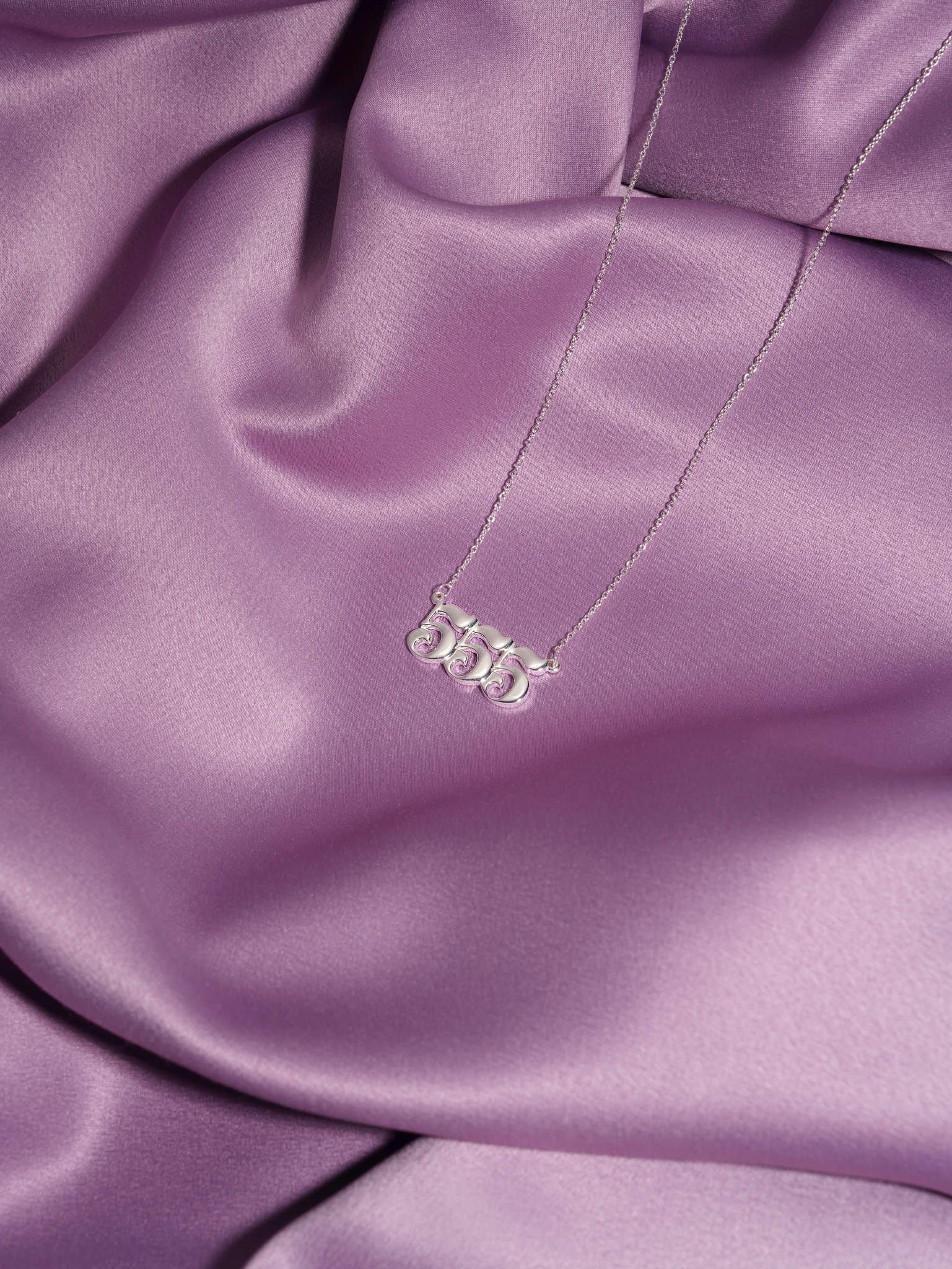 555 Silver Necklace
