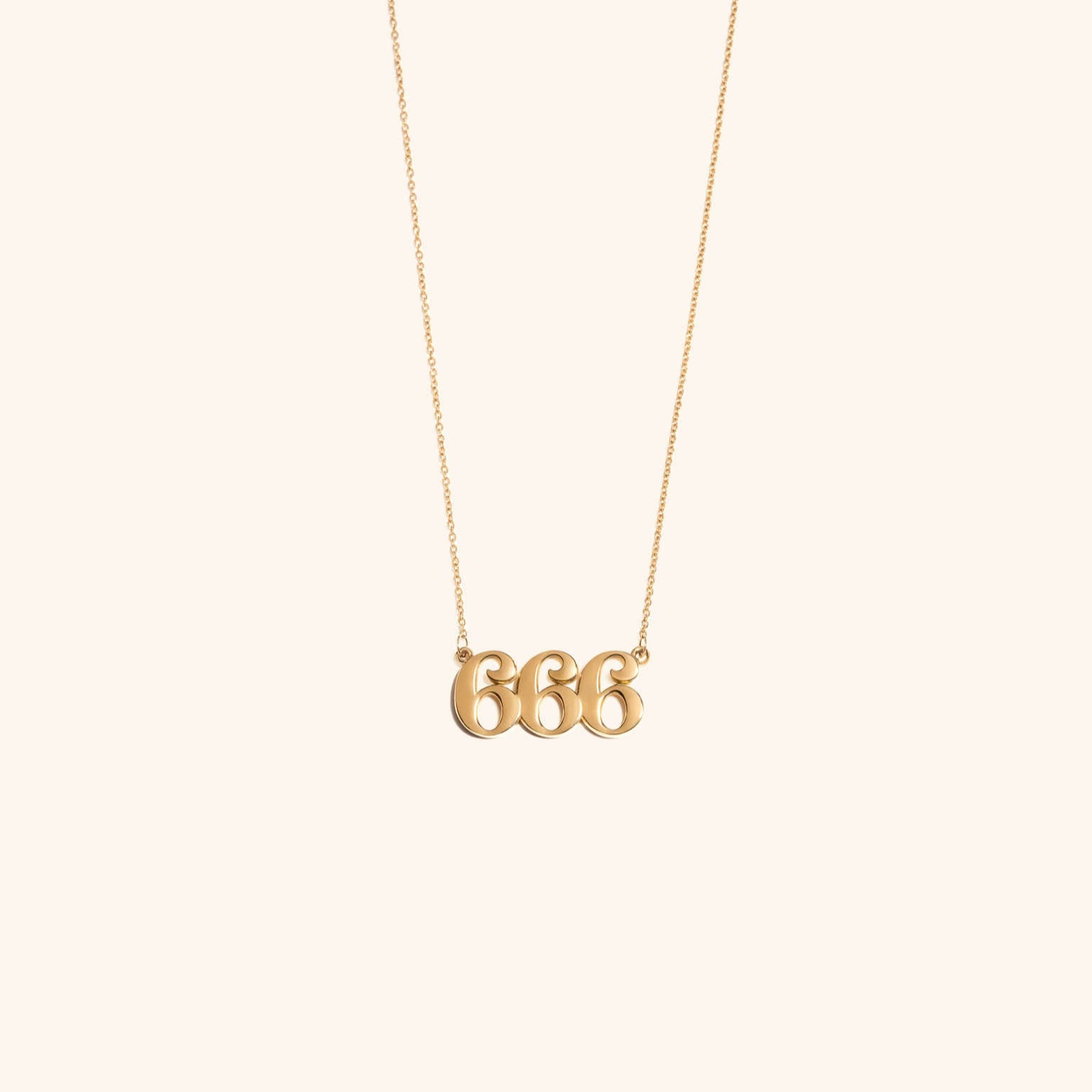 666 Gold Necklace