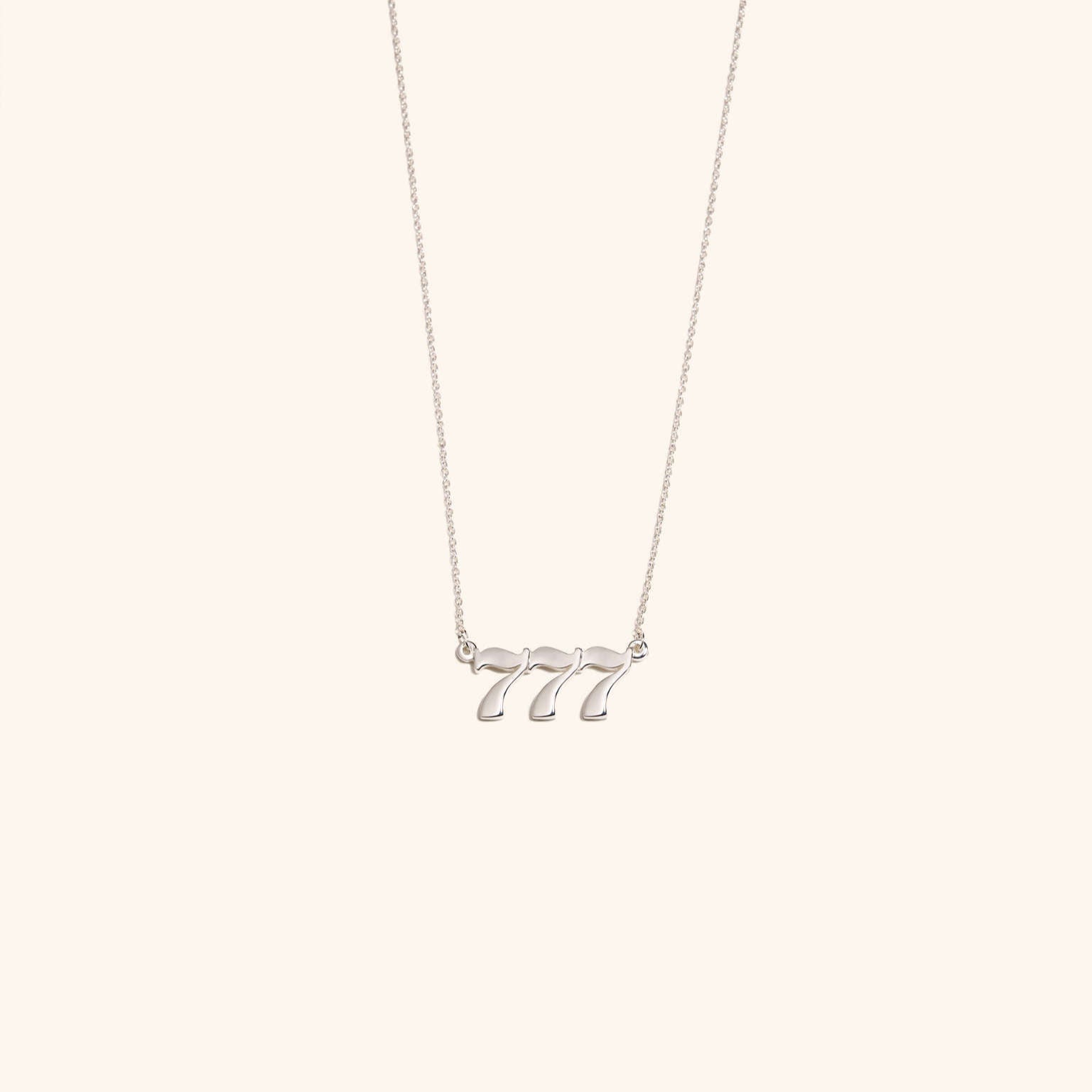 777 Silver Necklace