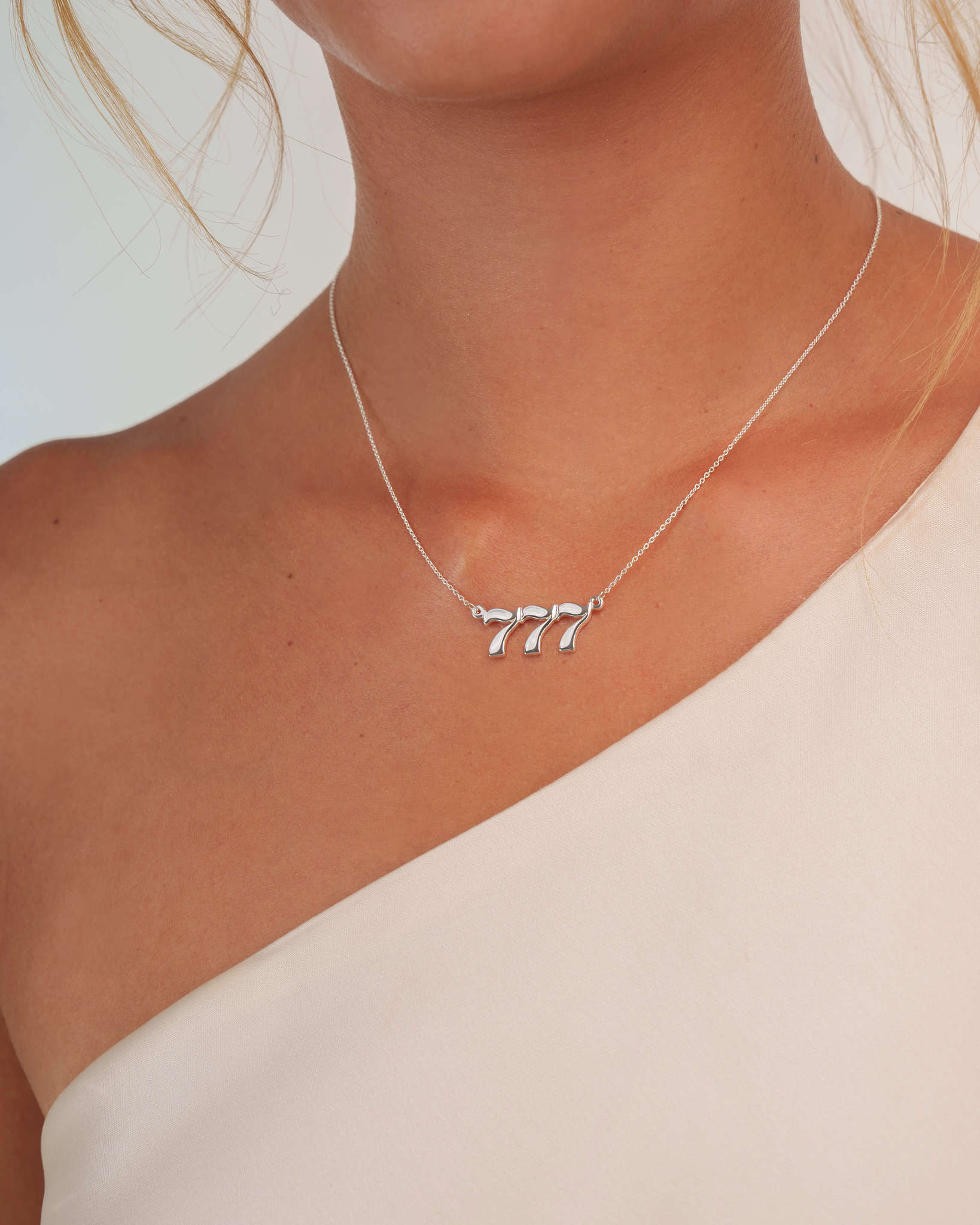 777 Silver Necklace