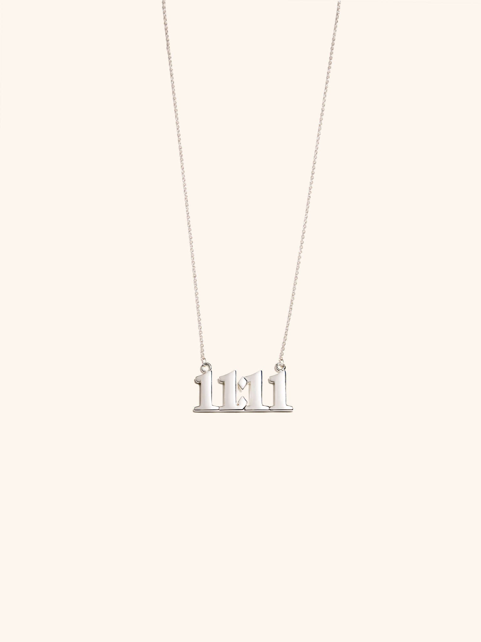 Angel Number 11:11 Silver Necklace