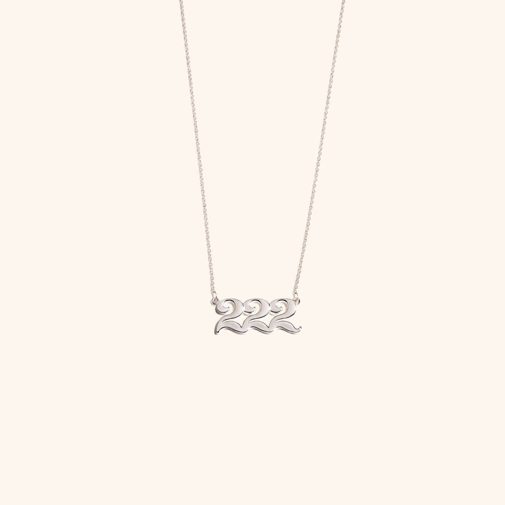 222 Silver Necklace