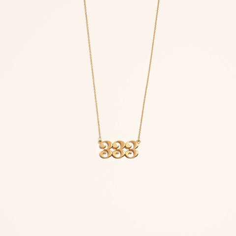 333 Gold Necklace