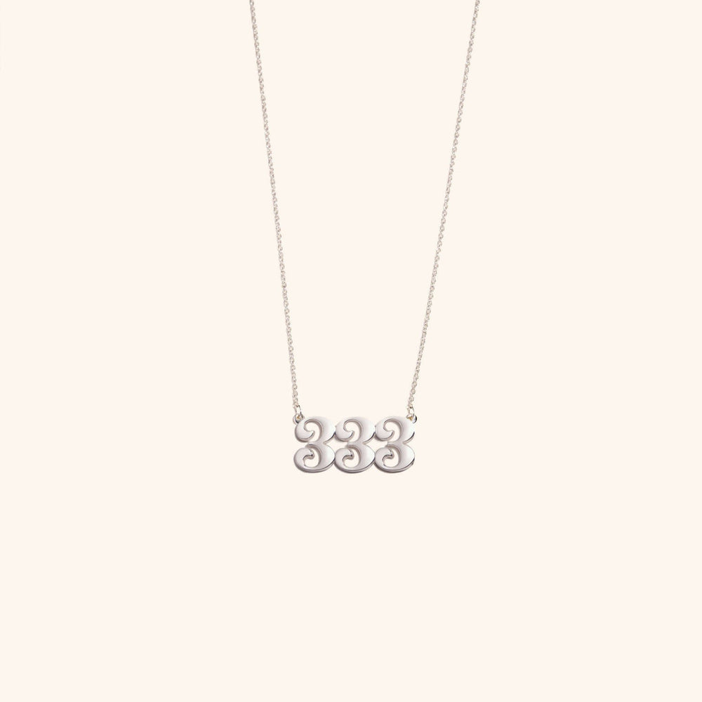 333 Silver Necklace
