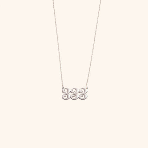 333 Silver Necklace