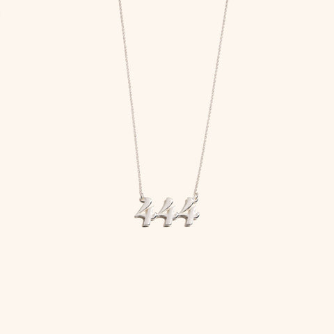 444 Silver Necklace