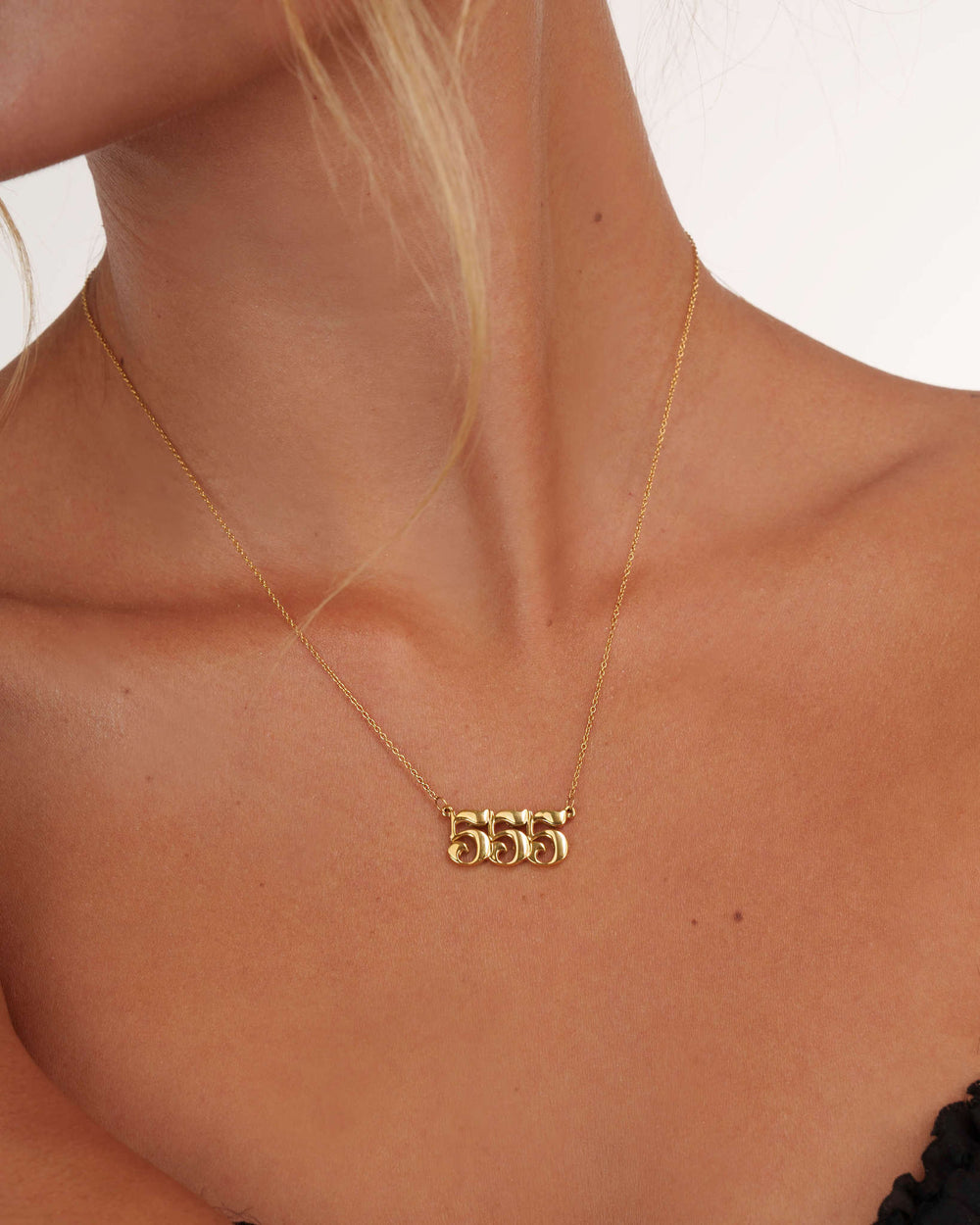 555 Gold Necklace