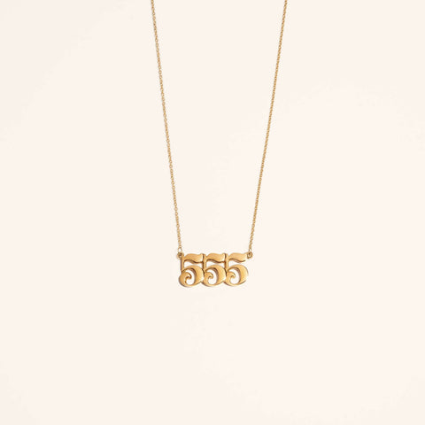 555 Gold Necklace