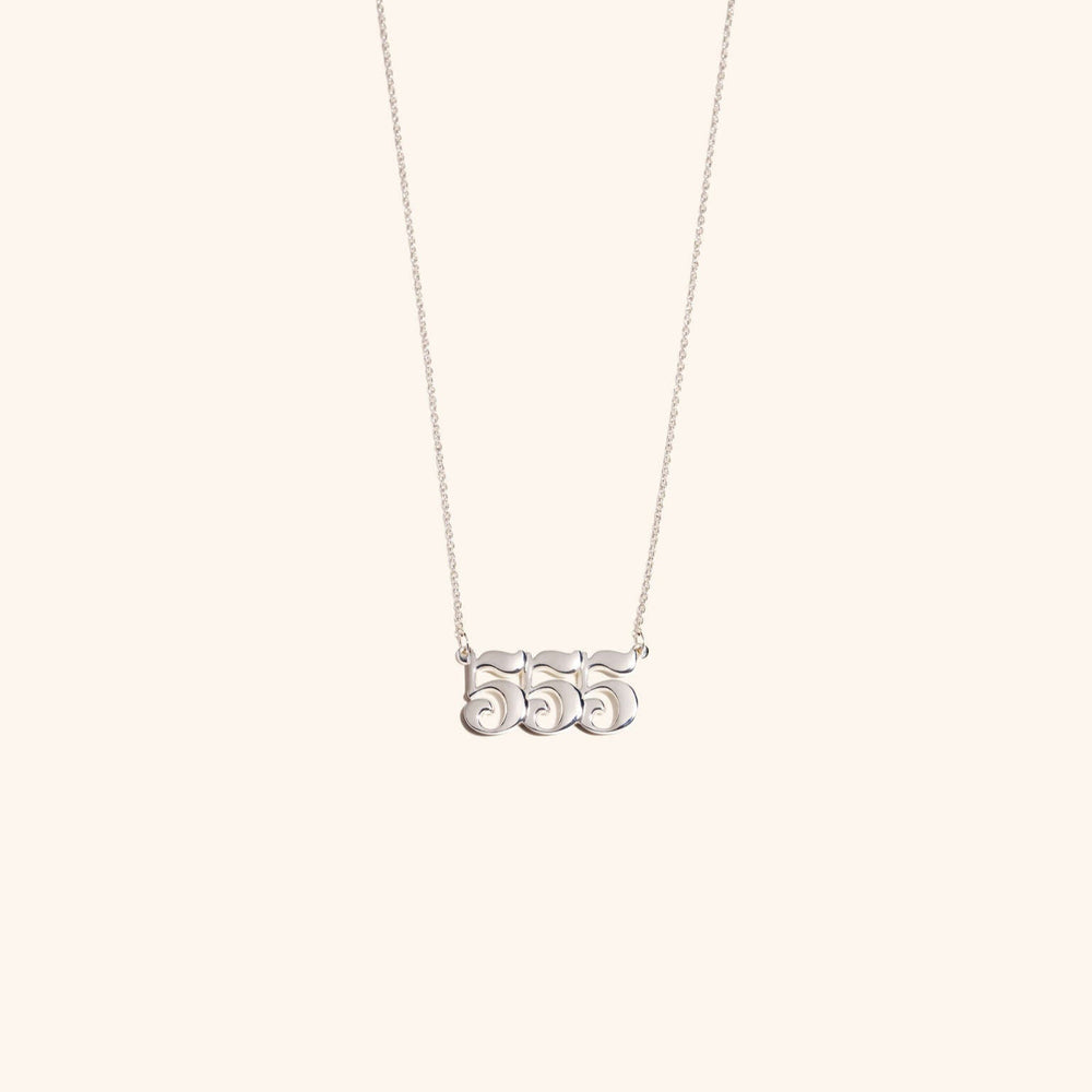 555 Silver Necklace