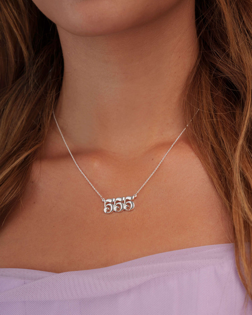 555 Silver Necklace