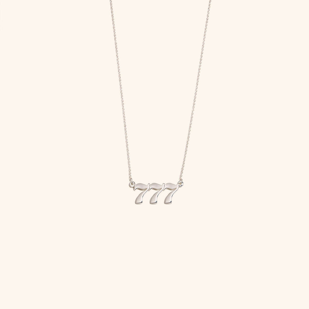 777 Silver Necklace
