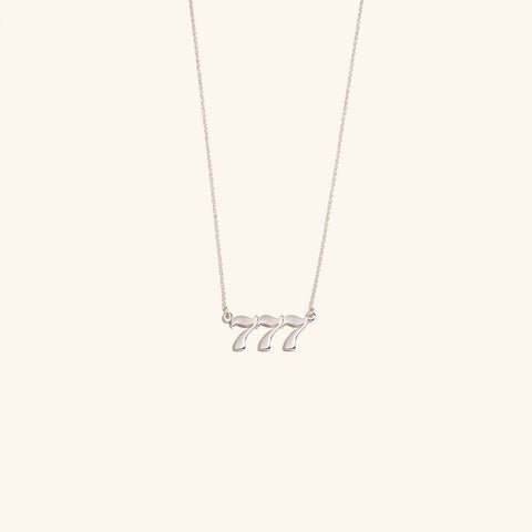 777 Silver Necklace