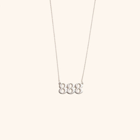 888 Silver Necklace