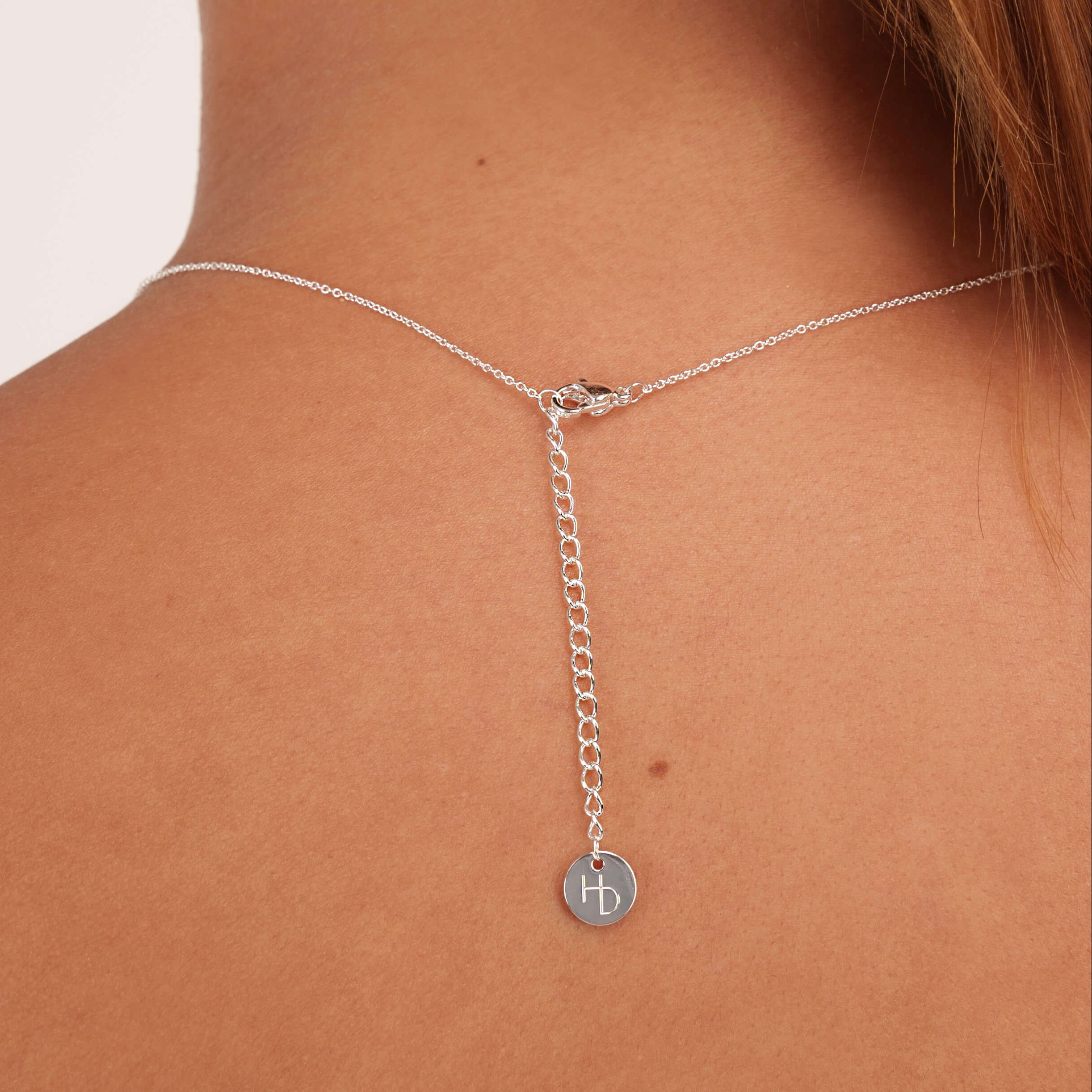 adjustable length for 111 silver necklace on neck