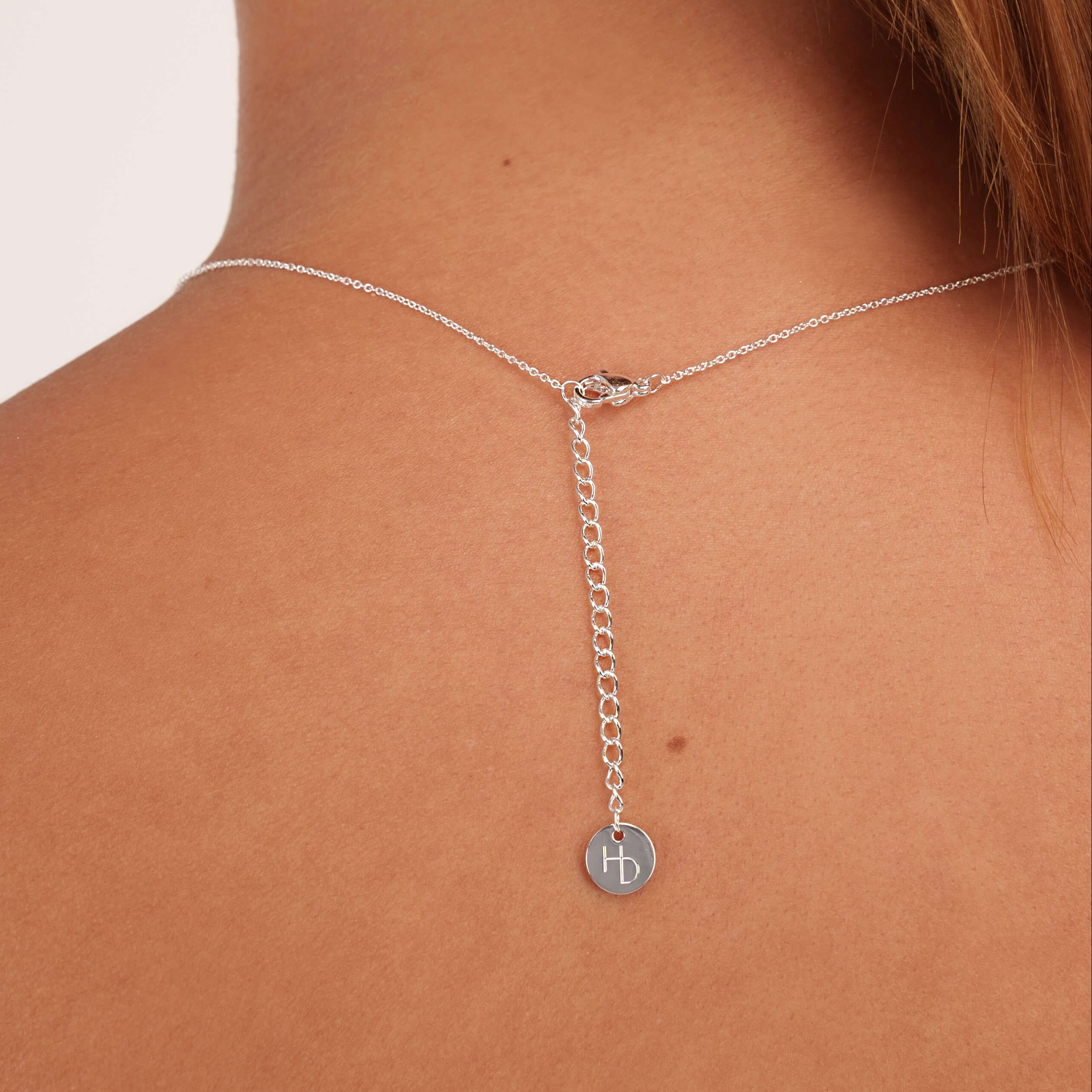 Adjustable length for 333 silver necklace on neck