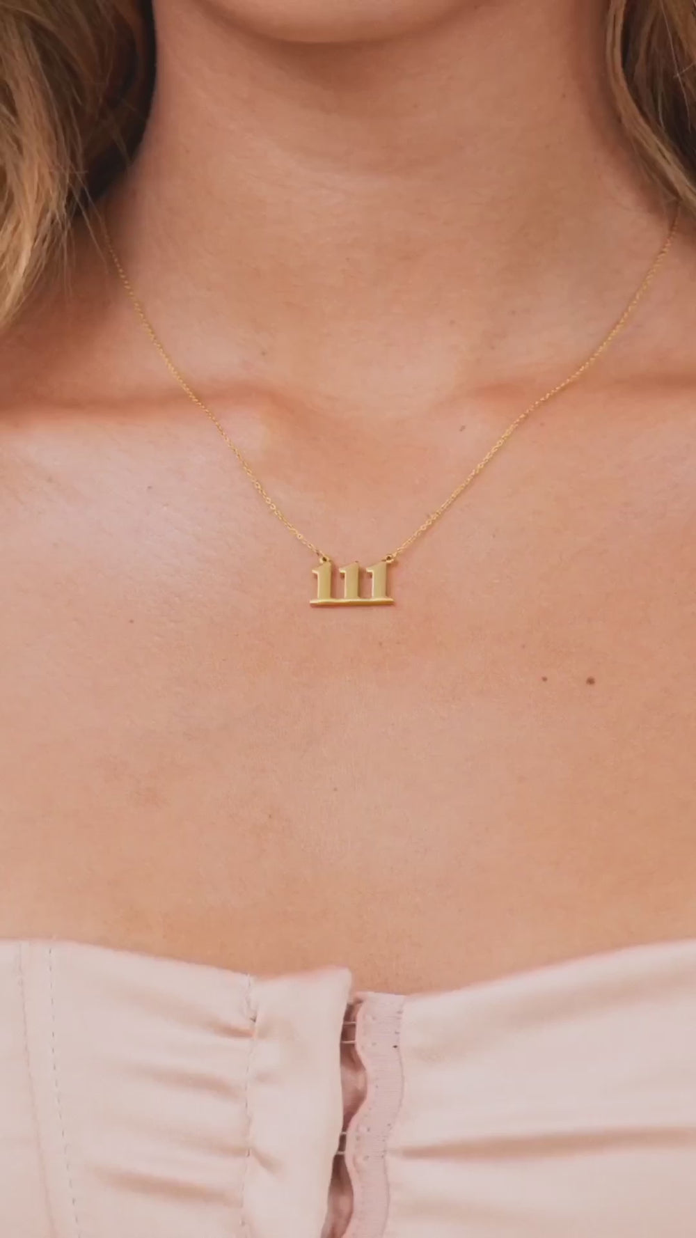 111 Gold Necklace