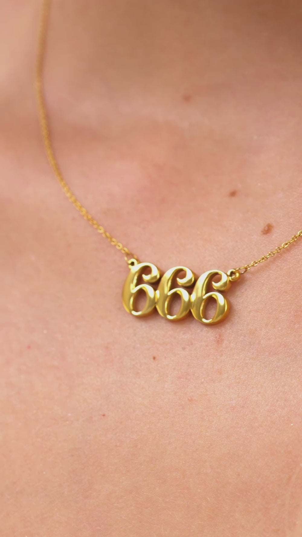 666 Gold Necklace