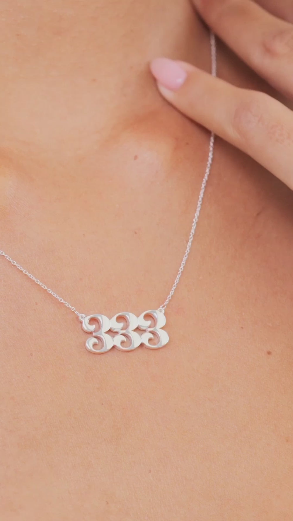 333 Silver Necklace